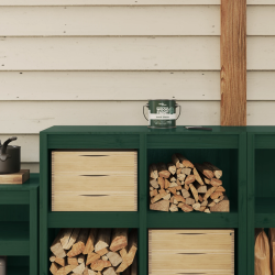 vidaXL Koka krāsa Zaļa 16,5 x 16,5 x 16 cm Sienas druka