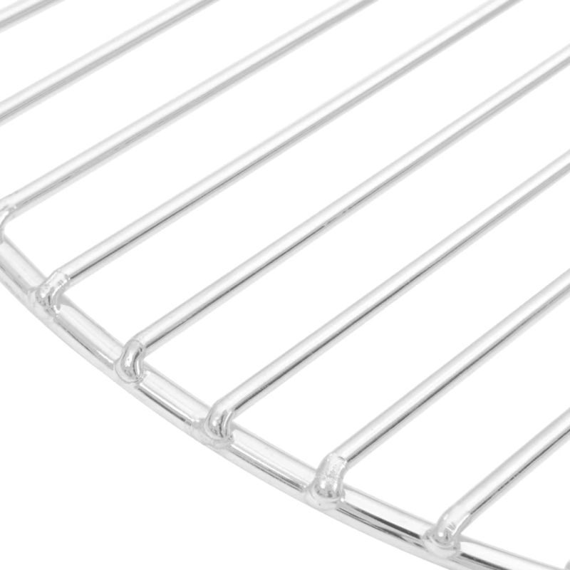 vidaXL grila reste, apaļa, DIA37 cm, 304. klases nerūsējošais tērauds