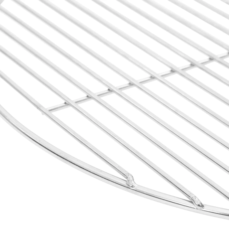 vidaXL grila reste, apaļa, DIA47 cm, 304. klases nerūsējošais tērauds