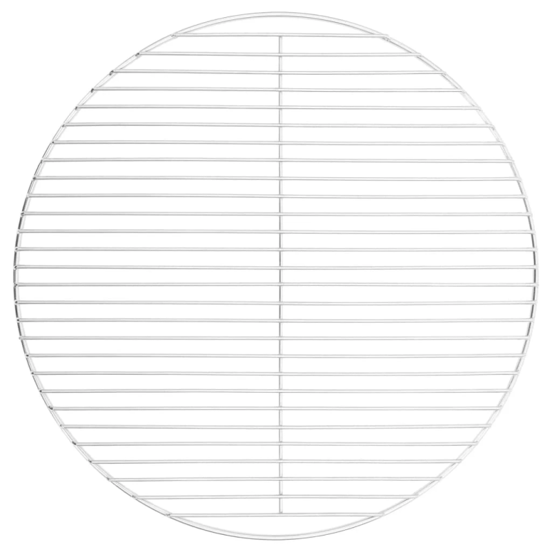 vidaXL grila reste, apaļa, DIA54 cm, 304. klases nerūsējošais tērauds