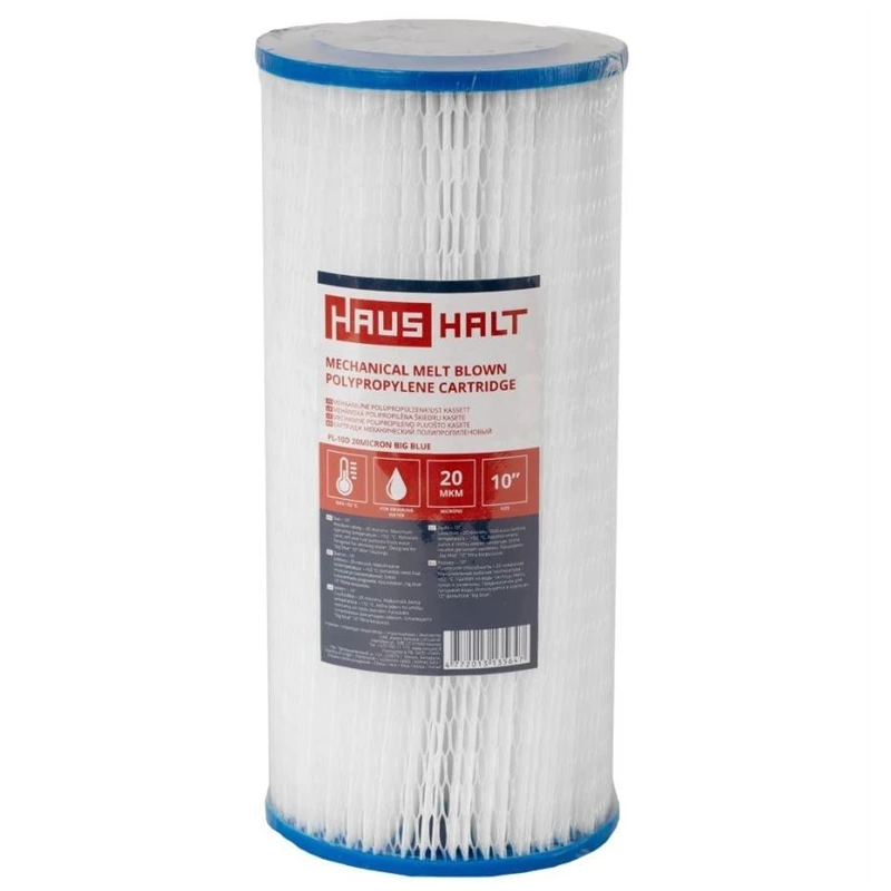 Mehāniskā PP Big Blue filtra kasete Haushalt PL-10D. 20 mikroni