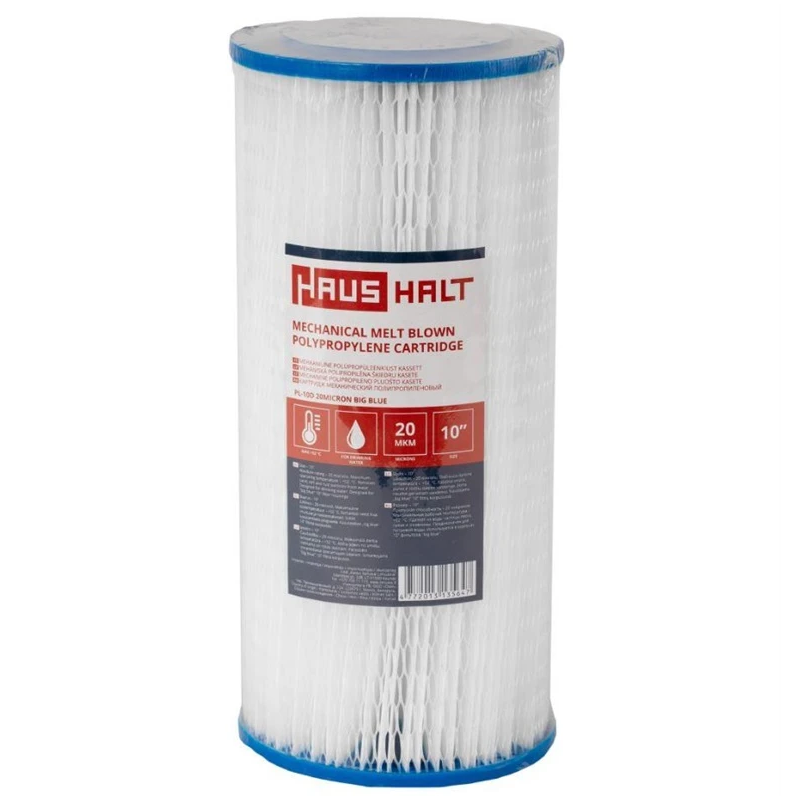 Mehāniskā PP Big Blue filtra kasete Haushalt PL-10D. 20 mikroni