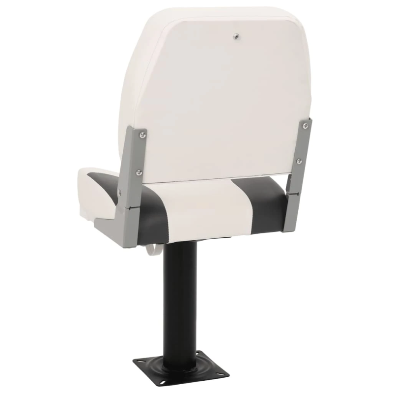 vidaXL salokāms laivas sēdeklis, 1 komplekts, zema atzveltne ar stiprināšanas siksnu