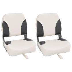 vidaXL salokāmi laivas sēdekļi, 2 gab., augsta atzveltne, 41x36x48 cm