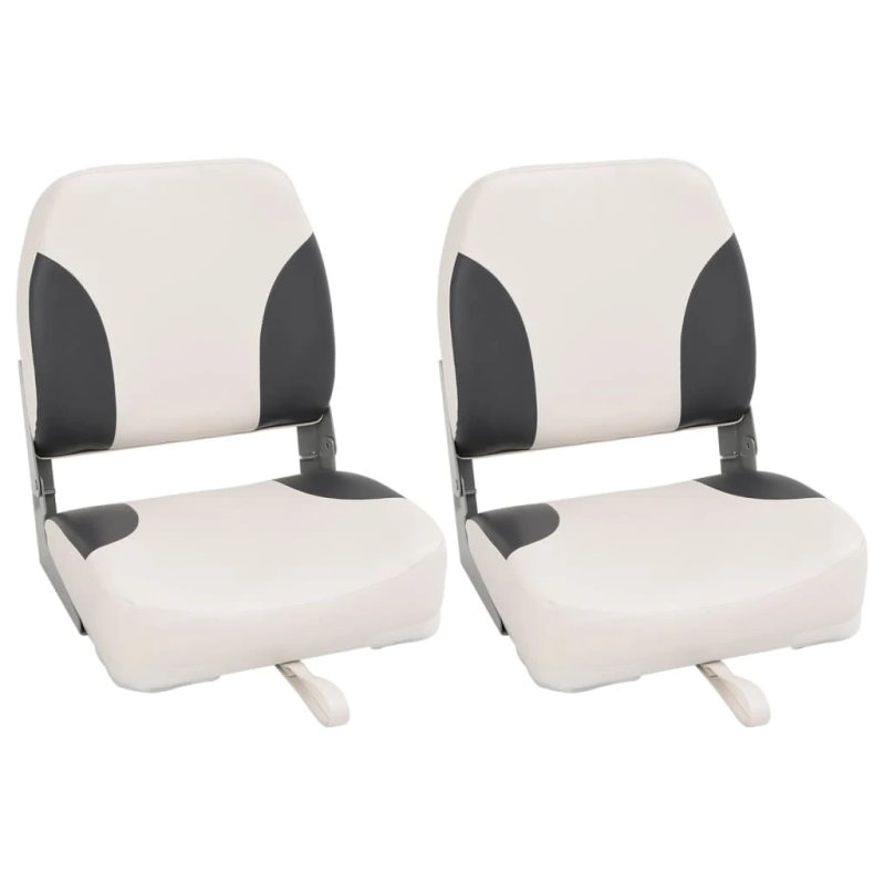 vidaXL salokāmi laivas sēdekļi, 2 gab., augsta atzveltne, 41x36x48 cm