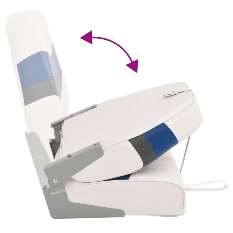 vidaXL salokāmi laivas sēdekļi, 2 gab., augsta atzveltne, 44x38x55 cm