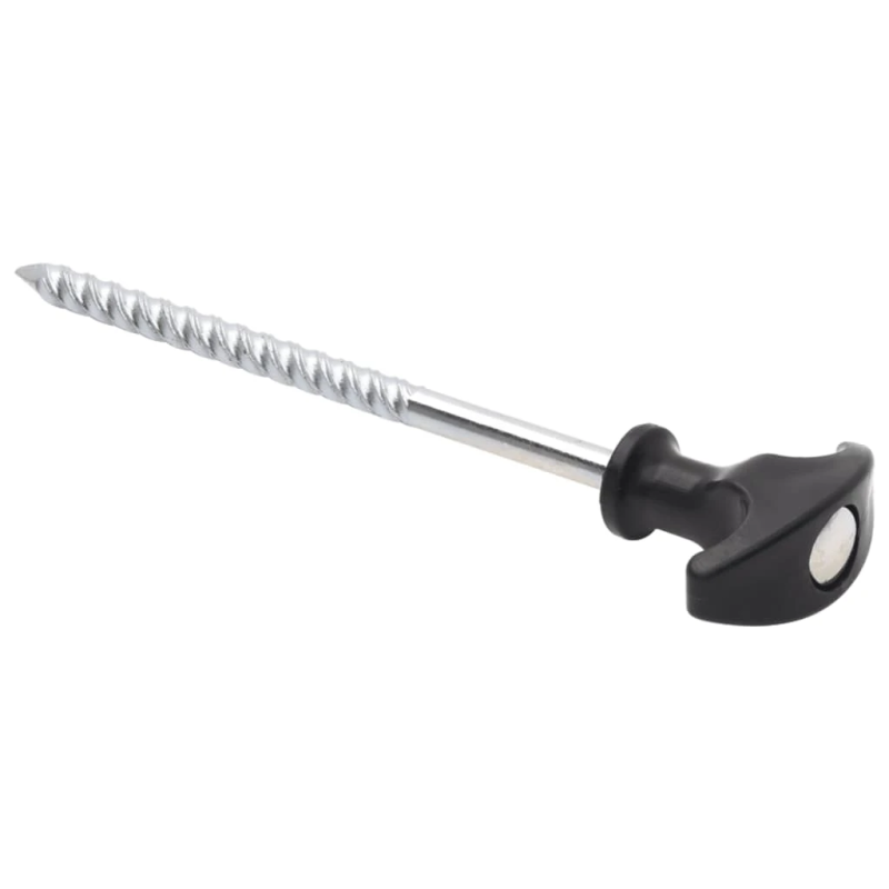 vidaXL telts mietiņi, 24 gab., 17 cm, DIA7 mm, cinkots tērauds