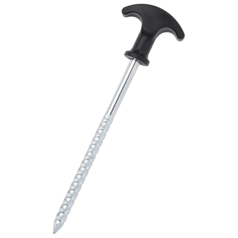 vidaXL telts mietiņi, 12 gab., 17 cm, DIA7 mm, cinkots tērauds