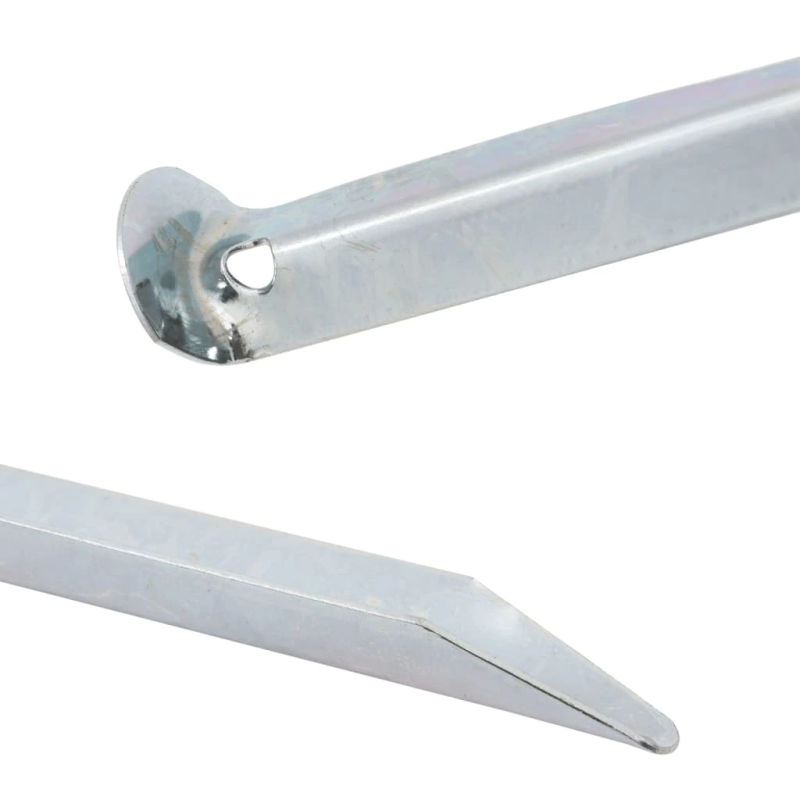 vidaXL telts mietiņi, 24 gab., 30 cm, DIA20 mm, cinkots tērauds