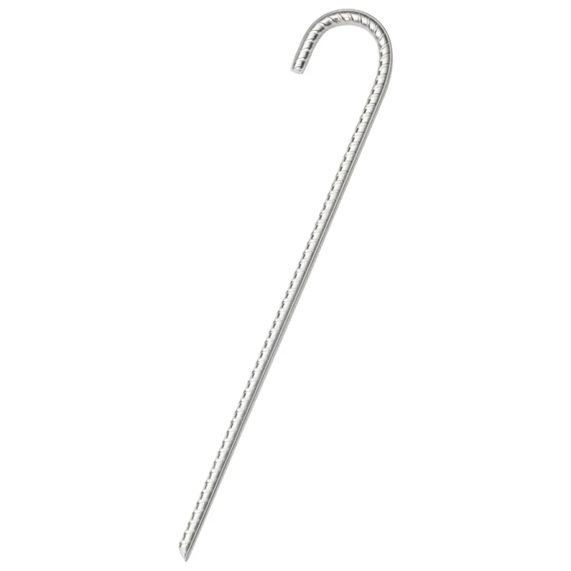 vidaXL telts mietiņi, 6 gab., 37 cm, DIA10 mm, cinkots tērauds