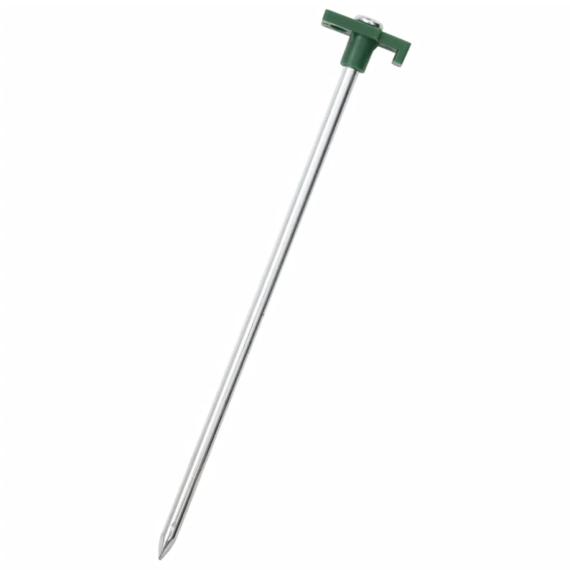 vidaXL telts mietiņi, 24 gab., 25 cm, 7 mm, cinkots tērauds un PP