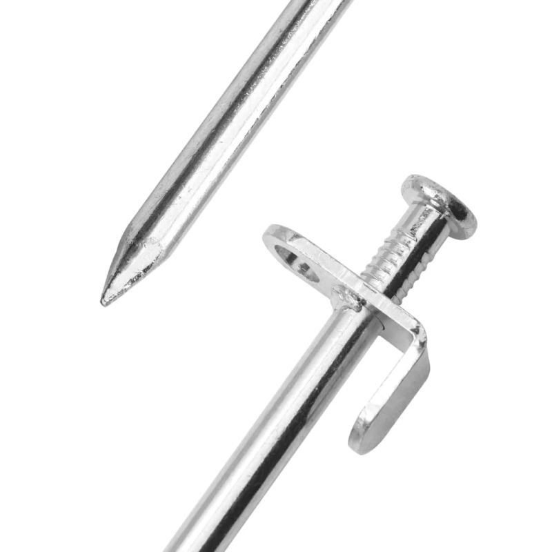 vidaXL telts mietiņi, 24 gab., 19,5 cm, 8 mm, cinkots tērauds