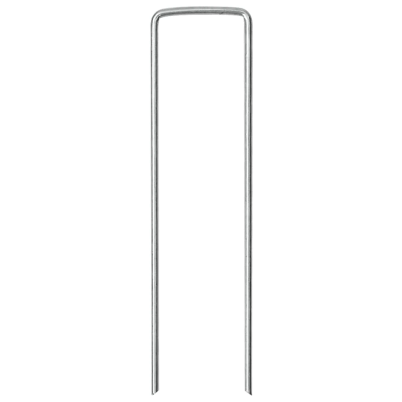 vidaXL zemes mietiņi, 25 gab., U-forma, 15x35 cm, cinkots tērauds