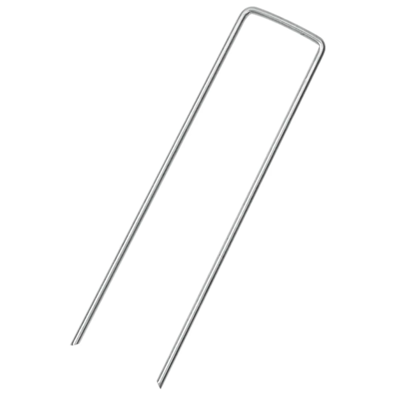 vidaXL zemes mietiņi, 50 gab., U-forma, 15x3,5 cm, cinkots tērauds