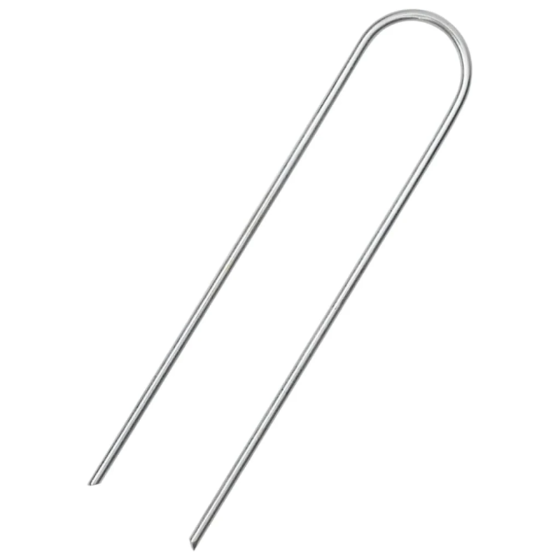 vidaXL zemes mietiņi, 25 gab., U-forma, 15x35 cm, cinkots tērauds