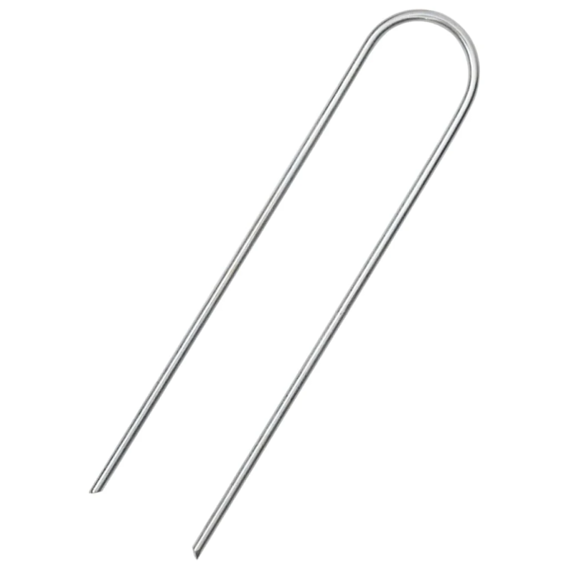 vidaXL zemes mietiņi, 50 gab., U-forma, 15x3,5 cm, cinkots tērauds