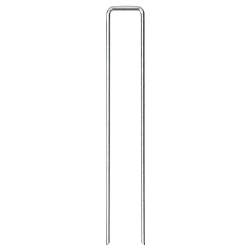 vidaXL zemes mietiņi, 50 gab., U-forma, 20x3,5 cm, cinkots tērauds