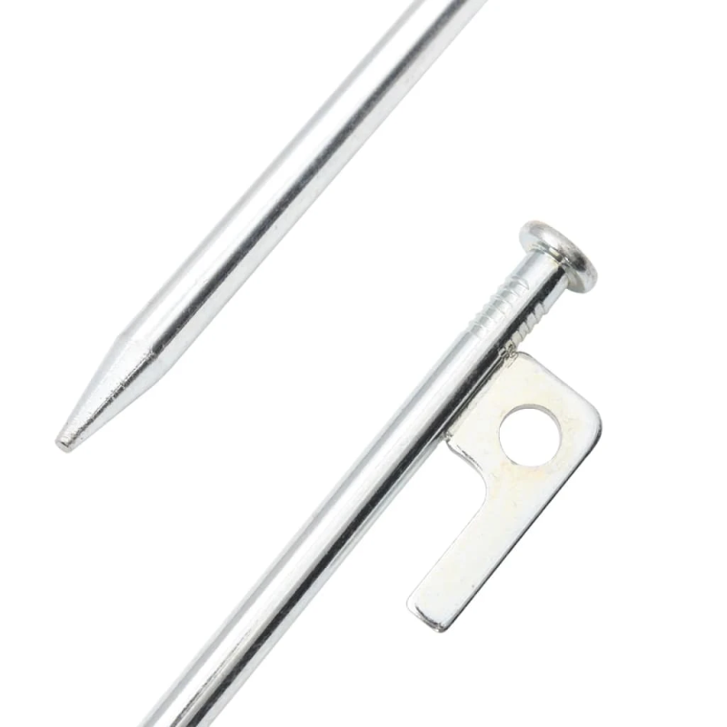 vidaXL telts mietiņi, 24 gab., 20 cm, 9 mm, cinkots tērauds