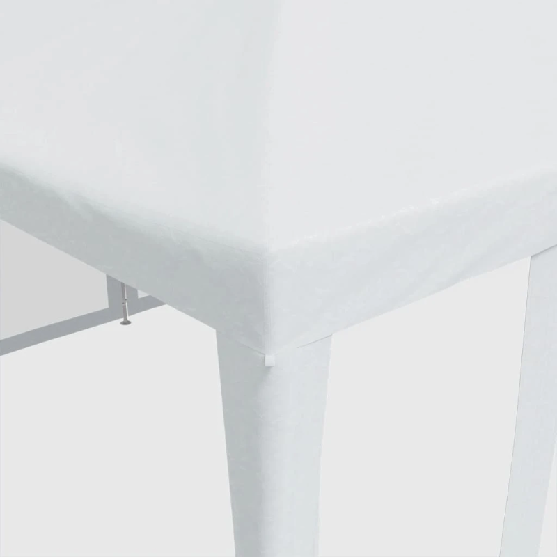 vidaXL svinību telts, ar 10 sieta sienām, 6x4 m, balta, HDPE