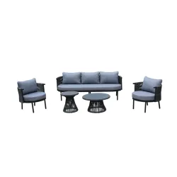 Aiamööbli komplekt Domoletti Nica, hall v., 1-6 istekohta