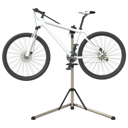 vidaXL velosipēdu remonta statīvs, salokāms, 102-160 cm, alumīnijs