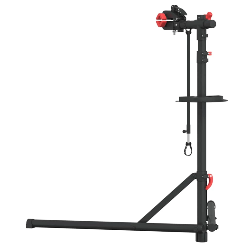 vidaXL velosipēdu remonta statīvs salokāms 92-152 cm sarkans tērauds