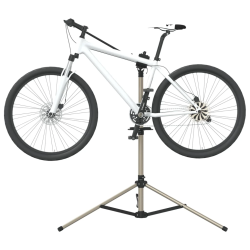 vidaXL velosipēdu remonta statīvs, salokāms, 120-165 cm, alumīnijs