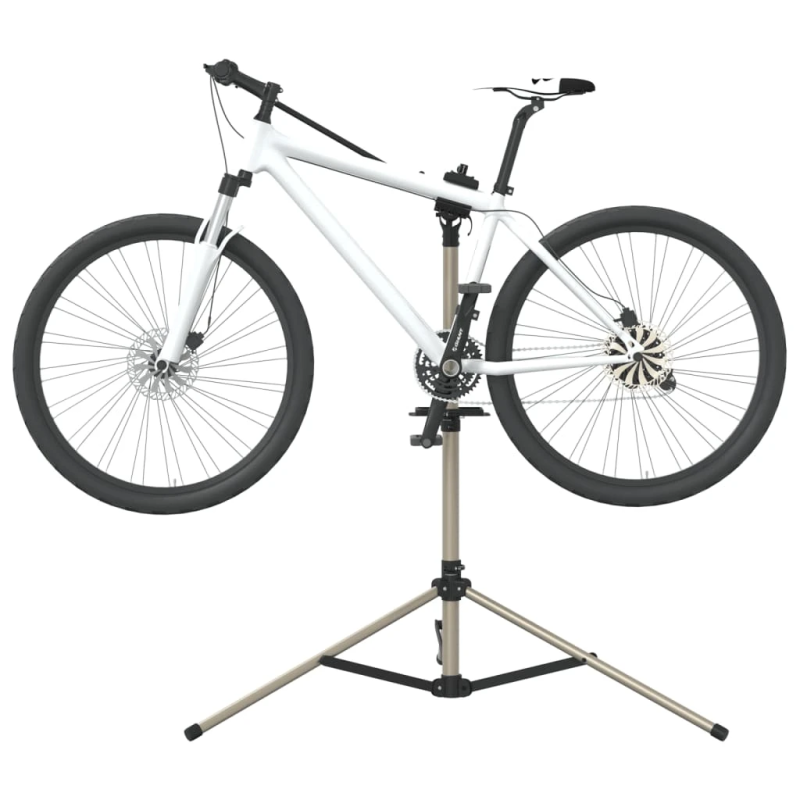 vidaXL velosipēdu remonta statīvs, salokāms, 120-165 cm, alumīnijs