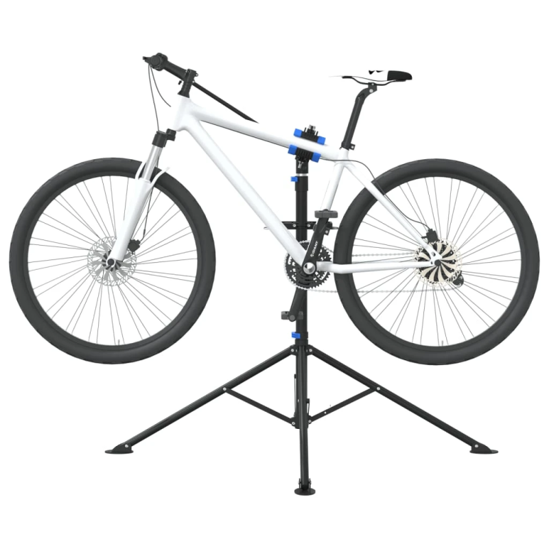vidaXL velosipēdu remonta statīvs, salokāms, 108-188 cm zils tērauds