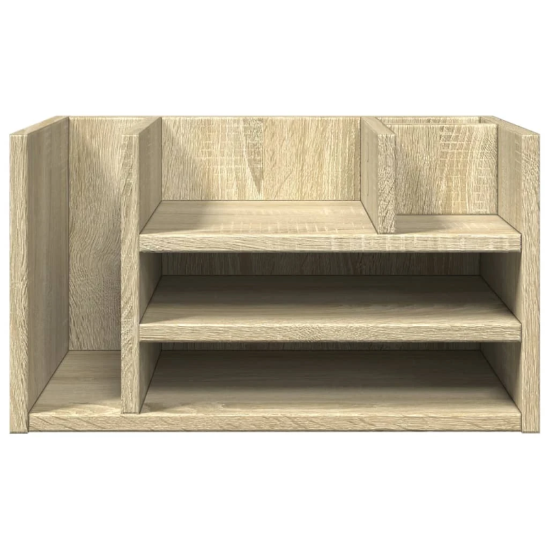 vidaXL rakstāmgalda organizators, ozolkoka, 44,5x24x25 cm, koks