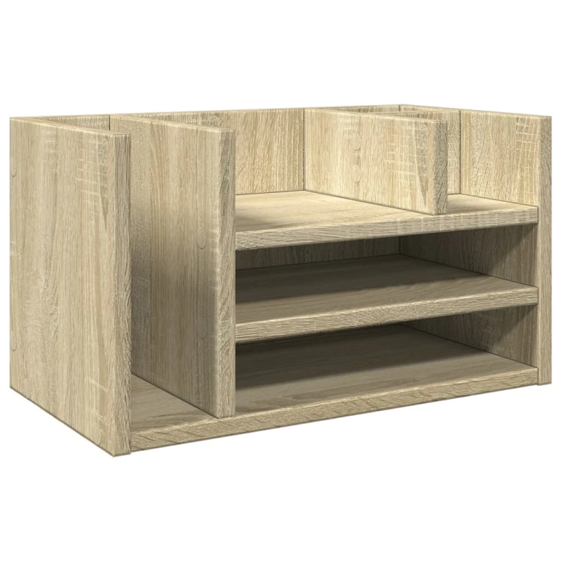 vidaXL rakstāmgalda organizators, ozolkoka, 44,5x24x25 cm, koks