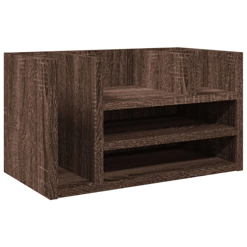 vidaXL rakstāmgalda organizators, ozolkoka, 44,5x24x25 cm, koks