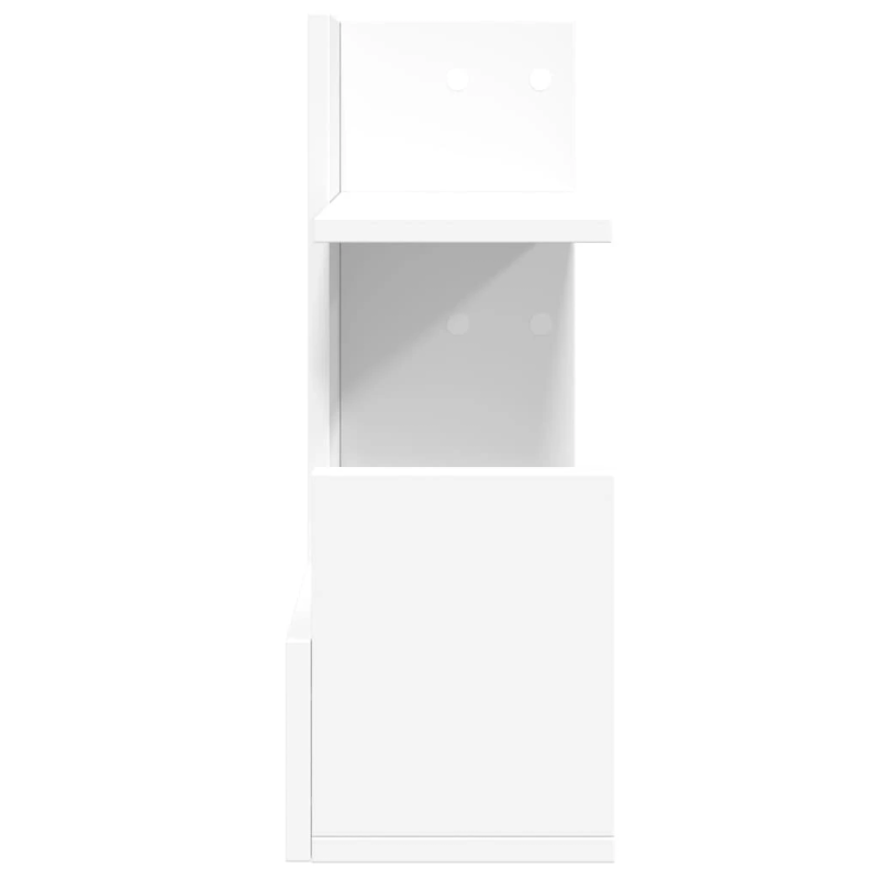 vidaXL rakstāmgalda organizators, balts, 49x20x52,5 cm, koks
