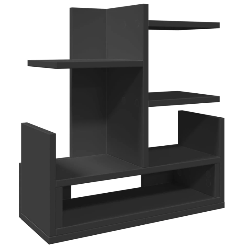 vidaXL rakstāmgalda organizators, melns, 49x20x52,5 cm, koks