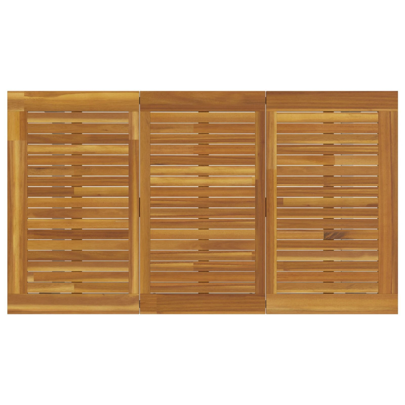 vidaXL Dārza ēdamgalds 7 pcs Pelēka Cietā akācijas koks