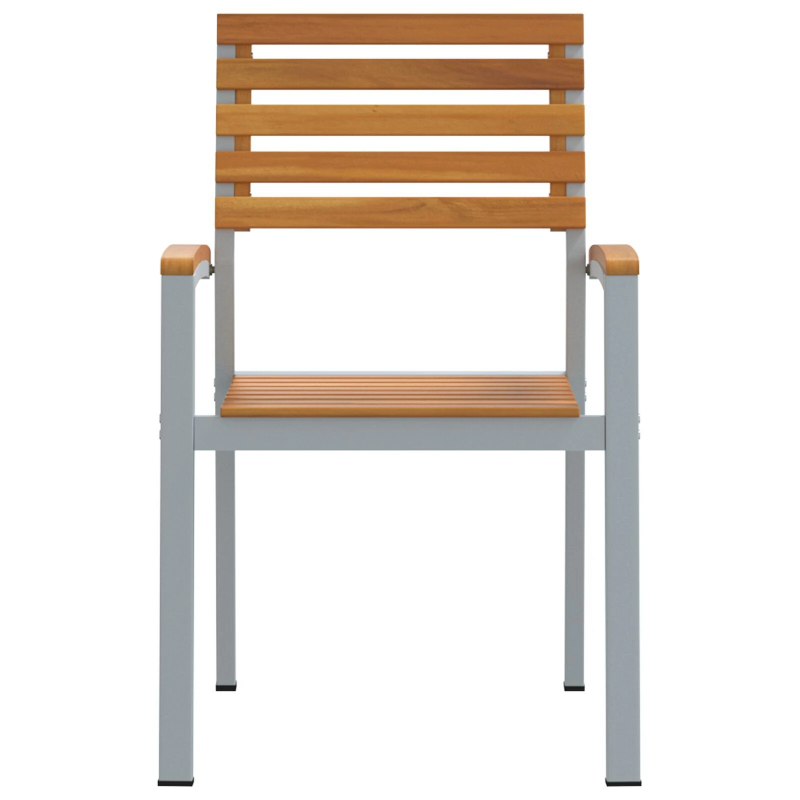 vidaXL Dārza krēsls 8 pcs Brūna 56 x 57 x 87 cm Cietā akācijas koks
