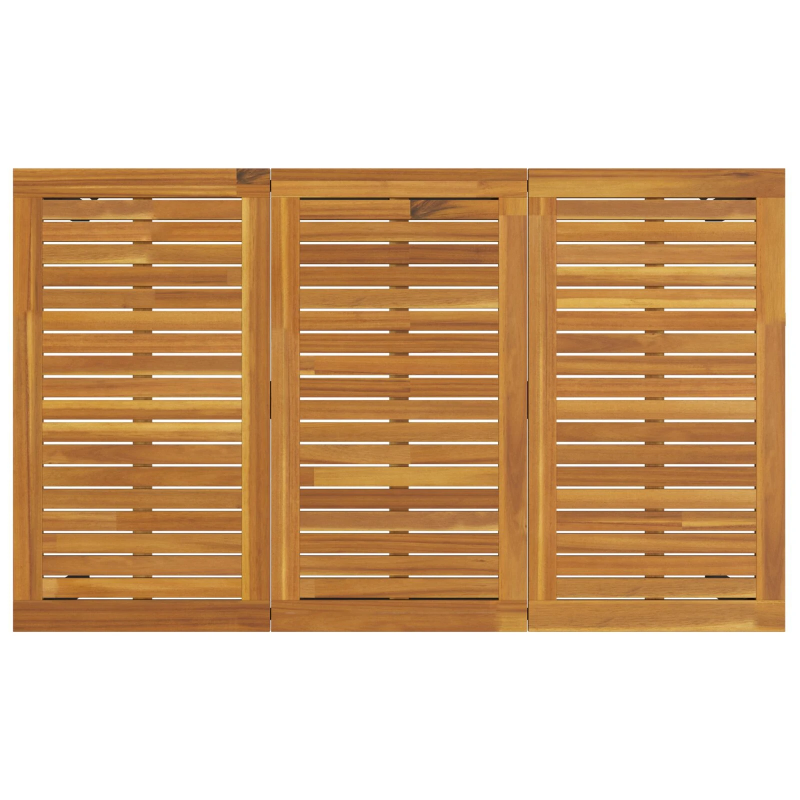 vidaXL Dārza ēdamgalds 5 pcs Melna Cietā akācijas koks