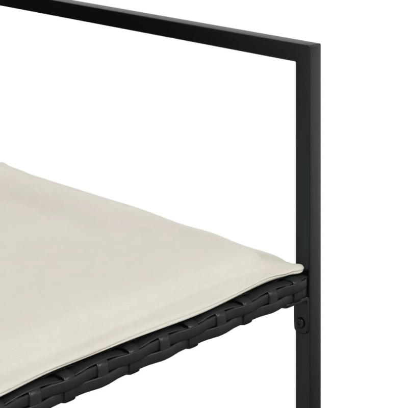 vidaXL 7-daļīgs dārza mēbeļu komplekts ar matračiem, PE rotangpalma