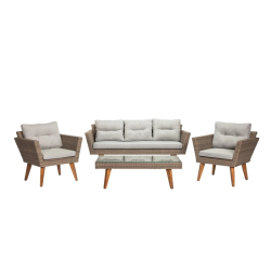 Komplekts āra mēb.ar galdu 2 kr. un dīv.