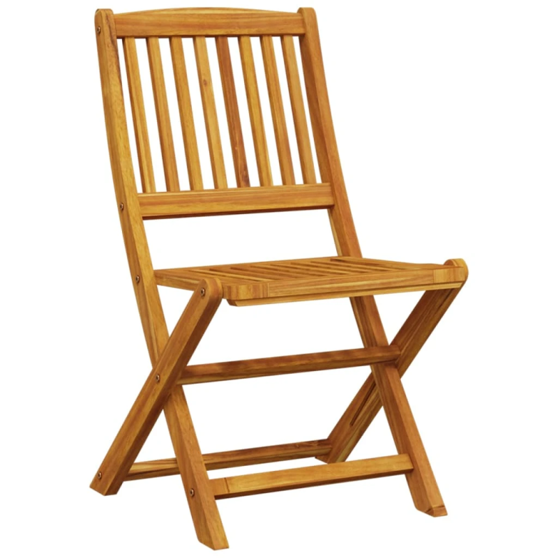 vidaXL 5-daļīgs dārza mēbeļu komplekts, saliekams, akācijas masīvkoks