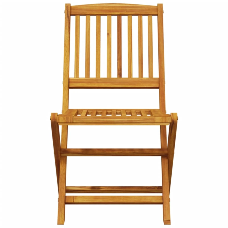 vidaXL 3-daļīgs bistro mēbeļu komplekts, saliekams, akācijas masīvkoks