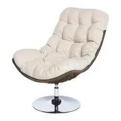 Стулья на открытом воздухе Domoletti Moon TG0025-25, слоновая кость цв., 99 см x 84 см x 101 см