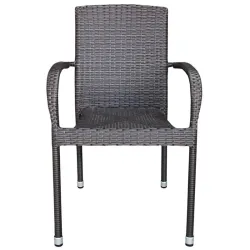 Outdoor chair dark brown