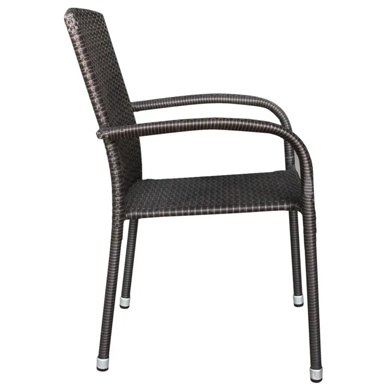 Āra krēsli, melna krās., 64 cm x 55 cm x 94 cm