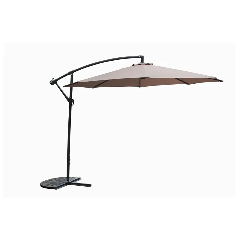 Dārza saulessargs Domoletti Easy Grey, 300 cm, krēmkrāsa