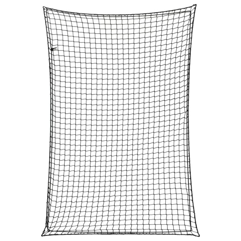 vidaXL piekabes tīkls ar elastīgu auklu, melns,2,2x1,5m, polipropilēns