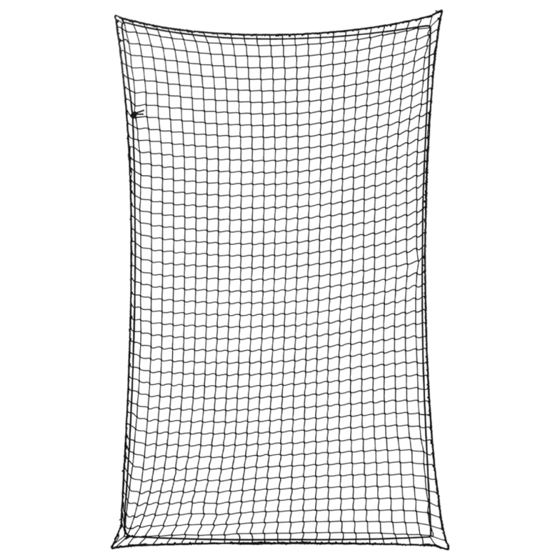 vidaXL piekabes tīkls ar elastīgu auklu, melns, 4x2,5 m, polipropilēns
