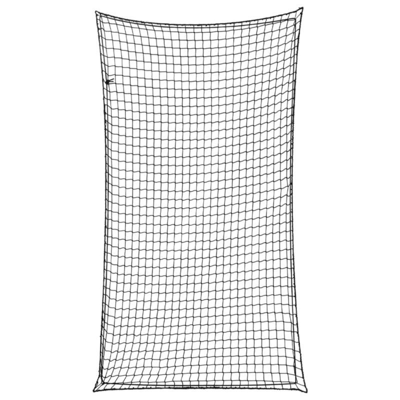 vidaXL piekabes tīkls ar elastīgu auklu, melns,4,5x2,5m, polipropilēns