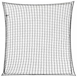 vidaXL piekabes tīkls ar elastīgu auklu, melns, 4x4 m, polipropilēns