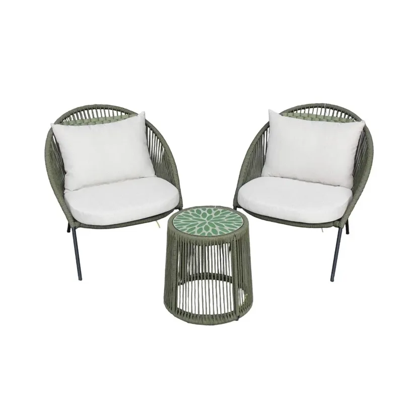 Āra mēbeļu komplekts Domoletti Liva, olīvzaļa krās., 1-2 sēdvietas